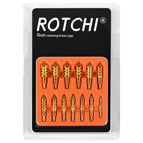 13-பிசி பேக் துப்பாக்கி சுத்தம் செய்யும் பித்தளை ஜாக்ஸ் செட், கொப்புள அட்டை தொகுப்பு