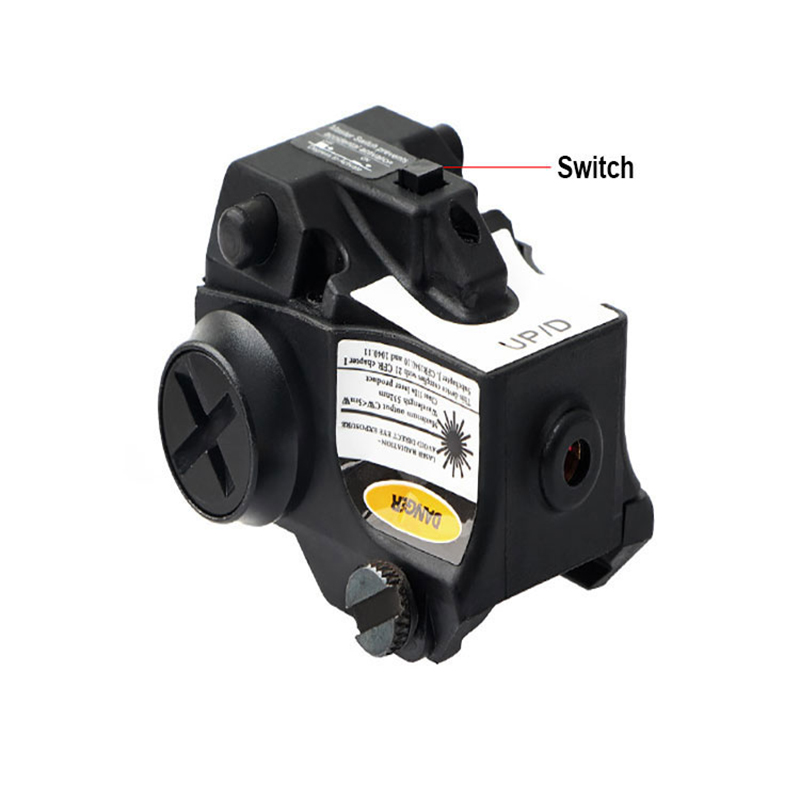காம்பாக்ட் அல்ட்ராலைட் 635-650nm ரெட் லேசர் சைட் பிஸ்டல் ஏர்சாஃப்ட் ஆயுதங்கள் க்ளோக் தற்காப்பு துப்பாக்கிக்கான லேசரை நோக்கமாகக் கொண்டுள்ளன
