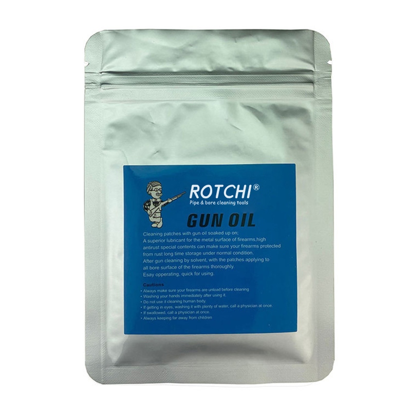 நிரம்பிய எண்ணெய் உறிஞ்சப்பட்ட துப்பாக்கி சுத்தப்படுத்தும் இணைப்புகளுக்கு எதிரே