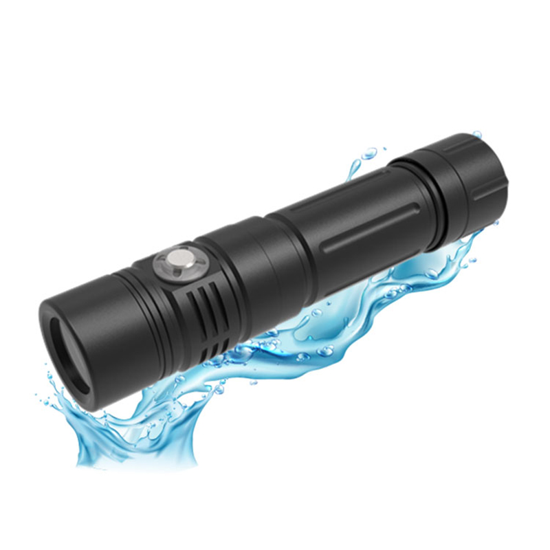 SST40 புரொபஷனல் IPX8 LED டைவிங் ஃப்ளாஷ்லைட்